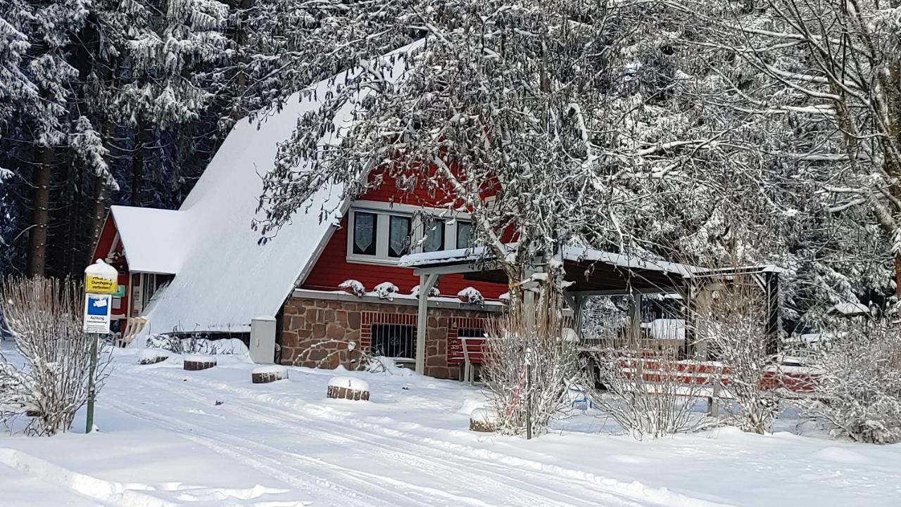 Wanderhuette Zum Bernhardsthal Villa Luaran gambar